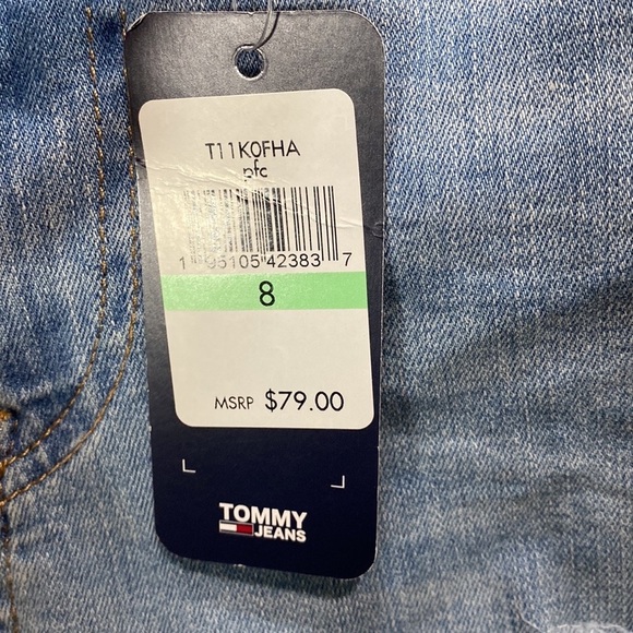 Tommy Hilfiger jeans straight high rise distressed patched - Picture 7 of 11